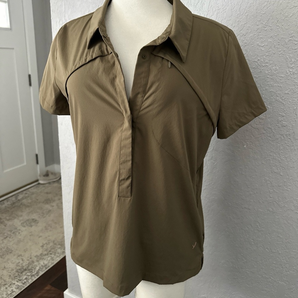 INDYEVA WOMEN'S JAZDA II TOP Dark Topaz green size small